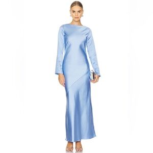 Gramercy Maxi Dress in Steel Blue